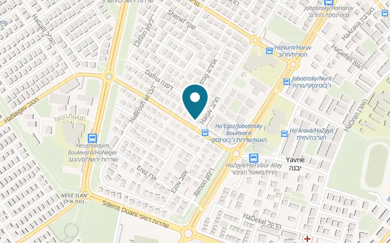 Map showing D.S.A Computer Systems at 2 Egoz Street, Neve Ilan Shopping Centre, Yavne