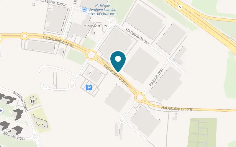 Map showing Dubai Restaurant at 18 HaDekalim Street, Kafr Qasim
