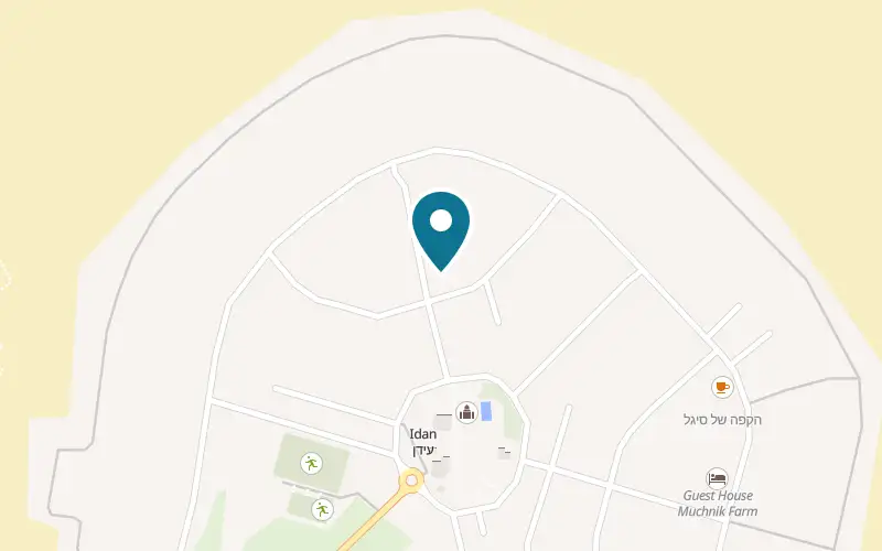 Map showing Dumela at Moshav Idan, Idan
