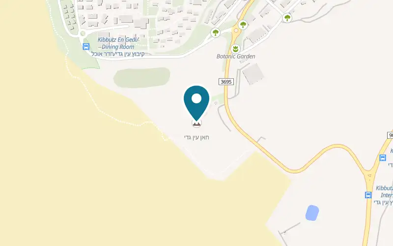 Map showing Ein Gedi Camplodge at Kibbutz Ein Gedi, Ein Gedi