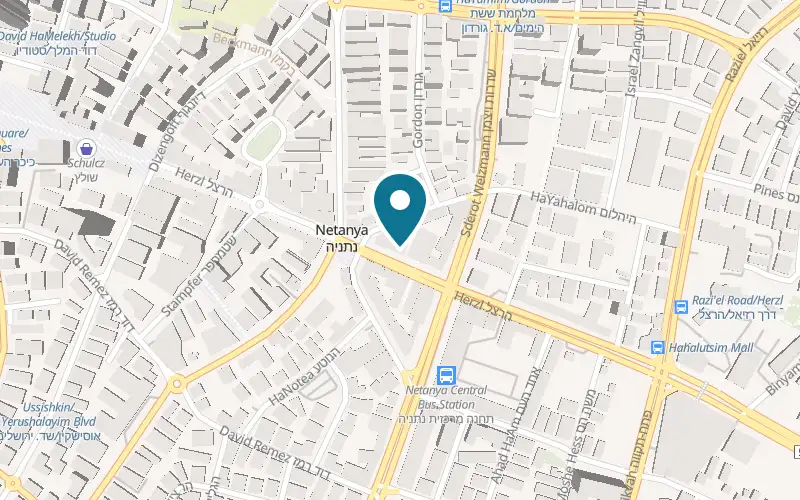 Map showing Electric Home at 27 Herzl Street, Netanya