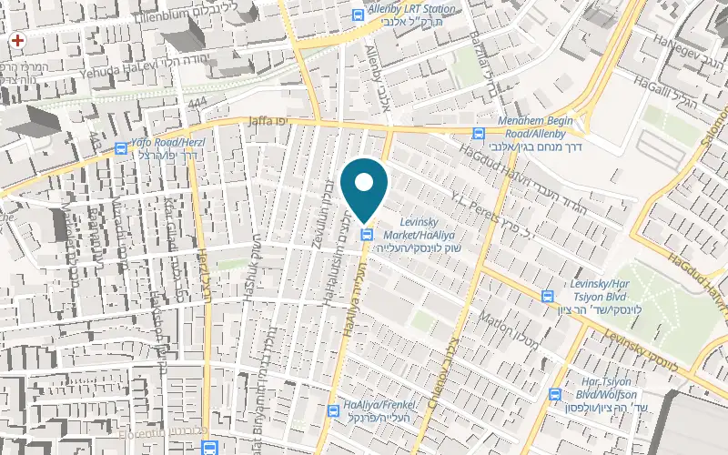 Map showing Eliashave at 20 HaAliya Street, Tel Aviv-Yafo