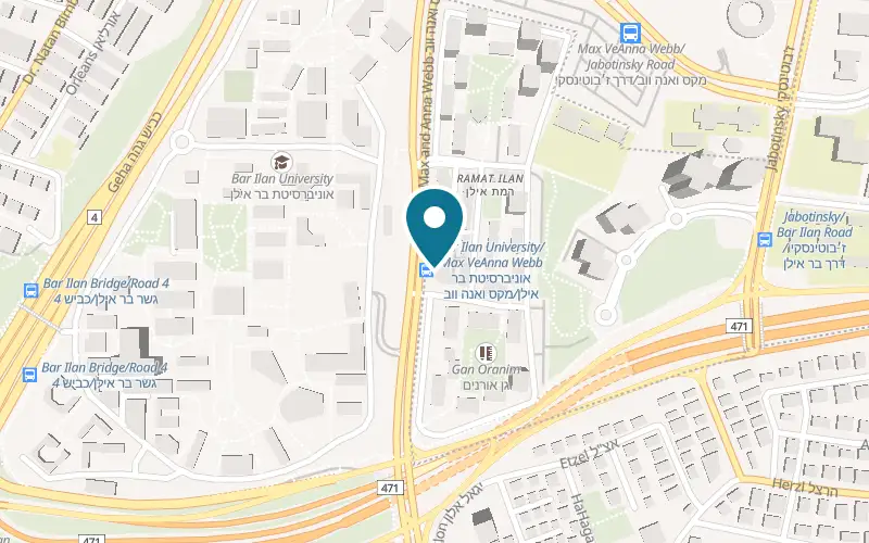 Map showing Elishko at 1 Oranim Street, Giv'at Shmuel
