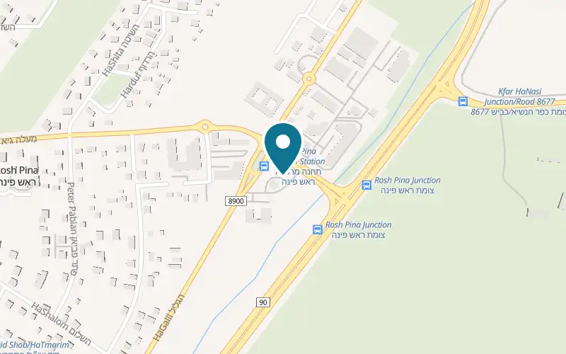 Map showing Eretz Canaan at 1 Derech HaGalil, Rosh Pinna