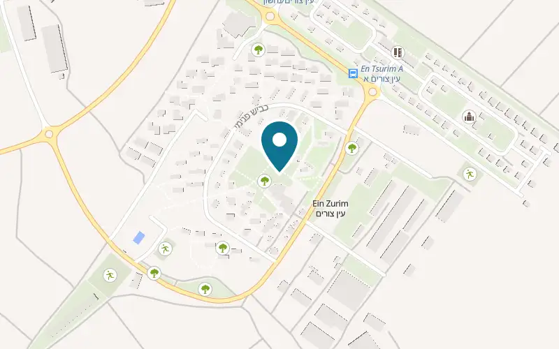 Map showing Eruah Kafri Ein Tzurim at Kibbutz Ein Tzurim, Ein Tzurim