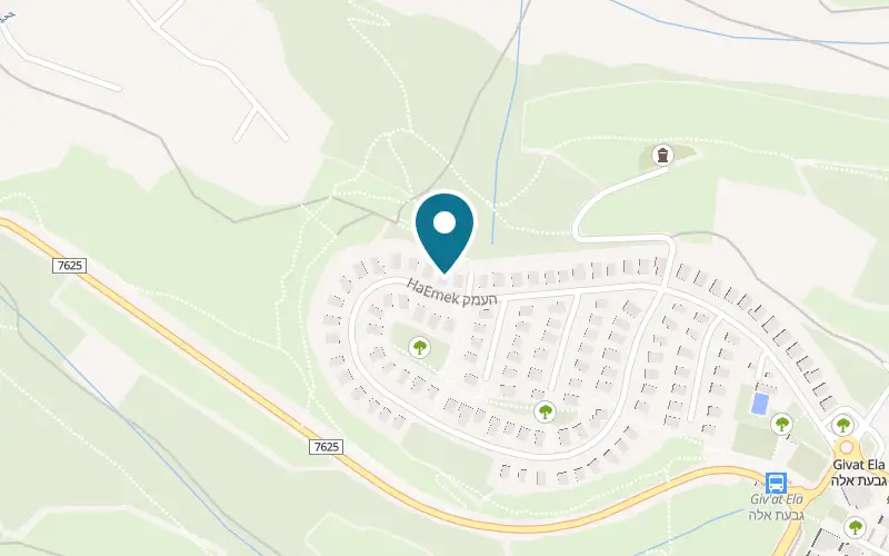 Map showing Eruah Kafri Givat Ela at Givat Ela, Givat Ela