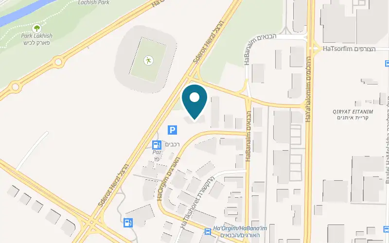 Map showing Escape Life at 35 HaOrgim Street, Ashdod