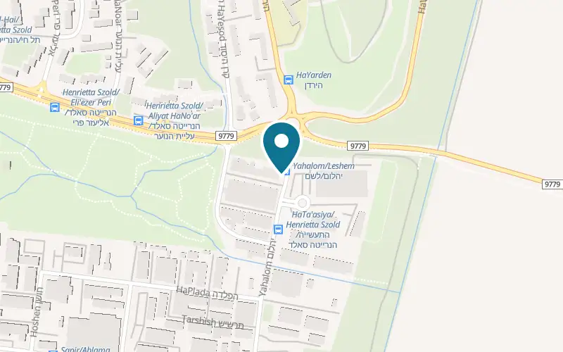 Map showing Esterika at 37 Leshem Street, Southern Industrial Zone, Kiryat Shmona