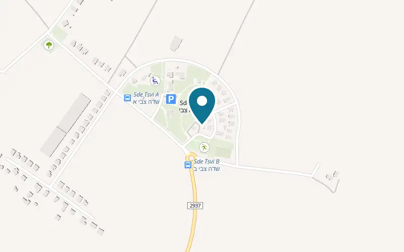 Map showing Etzel Sigalit BaHatzer at Moshav Sde Tzvi, Sde Tzvi