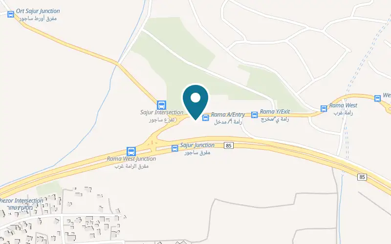 Map showing Ezba at Rameh West Junction, Rameh