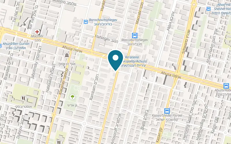 Map showing Fabian at 4 Brenner Street, Ra'anana