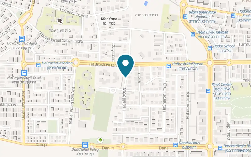 Map showing Family Bakery at Kanyona, 2 HaGalil Street, Kfar Yona