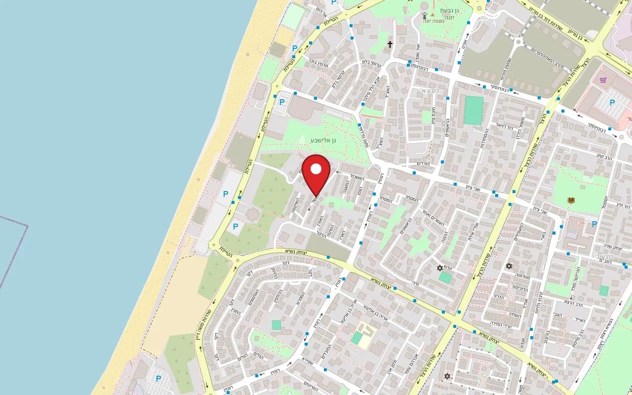 Map showing Farino at 9 HaEshel Street, Rova Alef, Ashdod