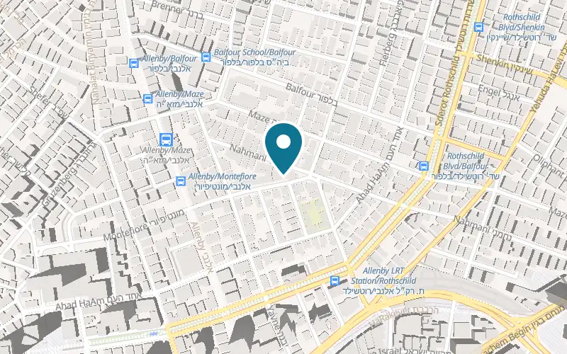 Map showing Fiori 41 at 41 Montefiore Street, Tel Aviv-Yafo