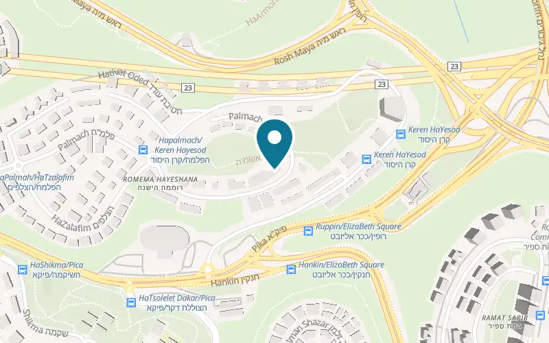 Map showing Flamingo Spa at Marom Hotel, 51 HaPalmach Street, Haifa