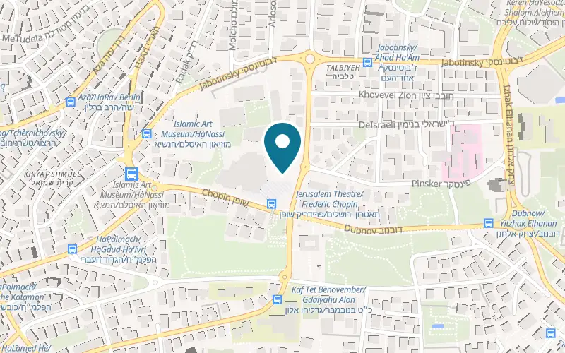 Map showing Fringe at Jerusalem Theatre, 20 David Marcus Street, Jerusalem