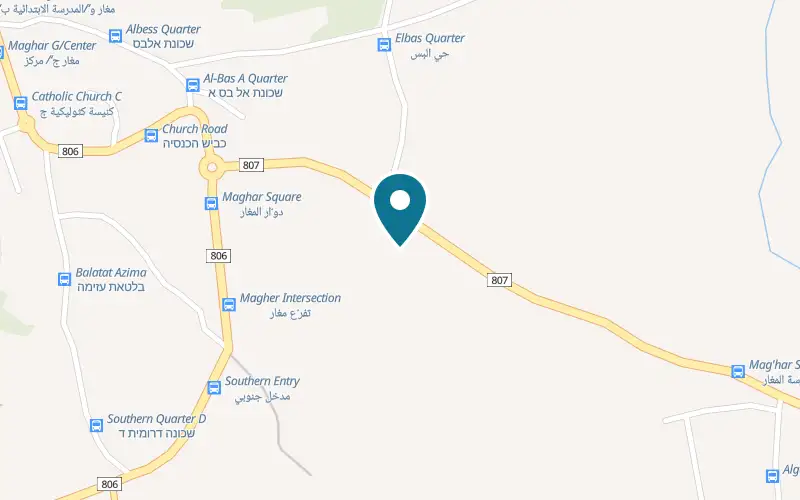 Map showing Fuego at Maghar, Maghar