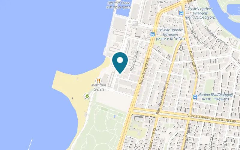 Map showing Furman's Tel Aviv Port at 8 Namal Tel Aviv Street, Tel Aviv Port, Tel Aviv-Yafo