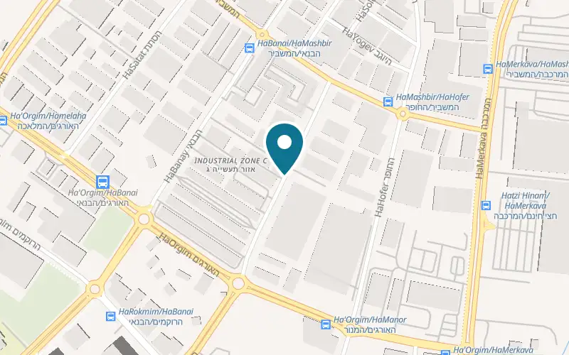 Map showing Gabriel Patisserie at 13 HaLahav Street, Holon