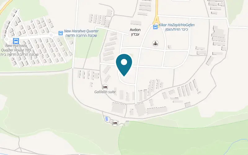 Map showing Galilean Suite at 11 HaRimon Street, Avdon, Avdon