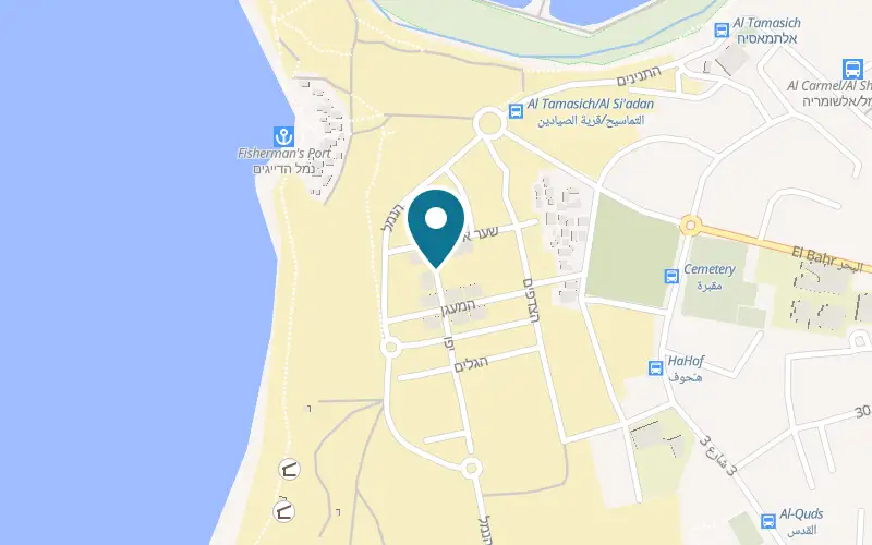 Map showing Galim Penthouse at Turquoise neighbourhood, Jisr az-Zarqa