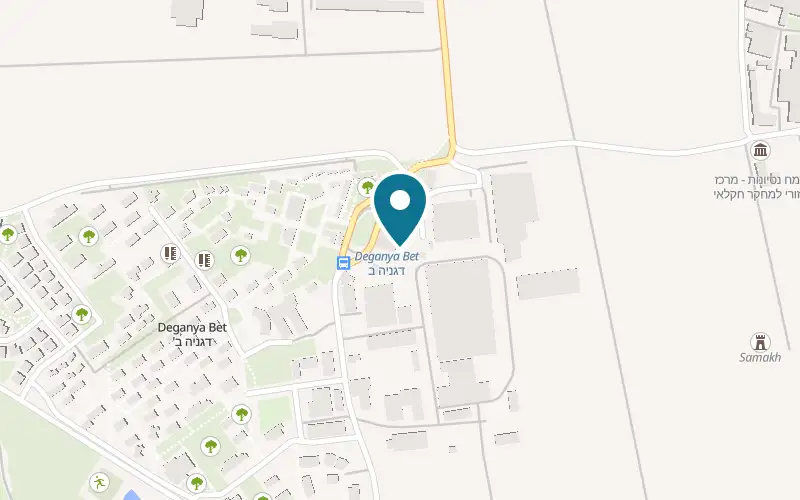 Map showing Galita Chocolate Farm at Kibbutz Degania Bet, Degania Bet
