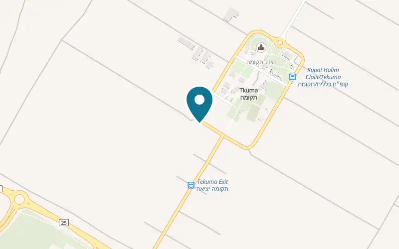 Map showing Geula Bar at The family farm, Moshav Tkuma, Tkuma