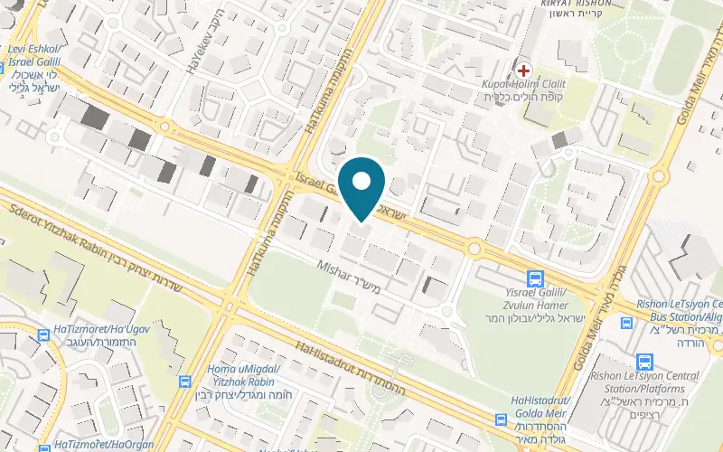 Map showing Go Active Rishon LeZion at 7 Israel Galili Street, Rishon LeZion