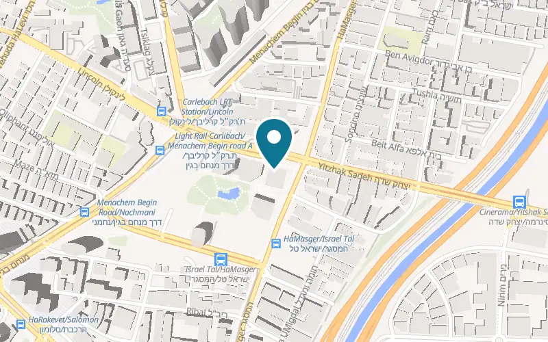 Map showing Go Asian Canteen Yitzhak Sadeh at 8 Yitzhak Sadeh Street, Tel Aviv-Yafo