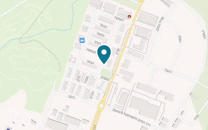 Map showing Golan Heights Distillery at 18 Street, Katzrin, Katzrin