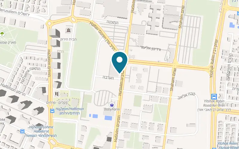 Map showing Golda Giv'at Shmuel at 1 HaArava Street, Giv'at Shmuel