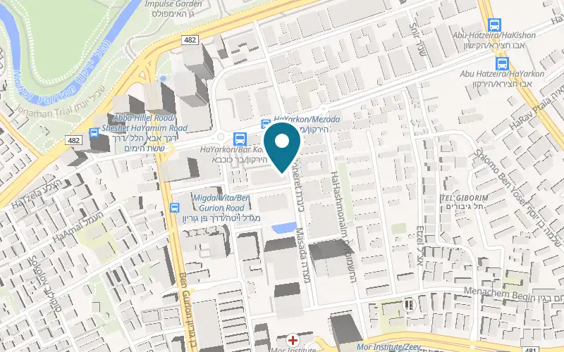 Map showing Goldy's at 9 Metsada Street, BSR Towers, Bnei Brak