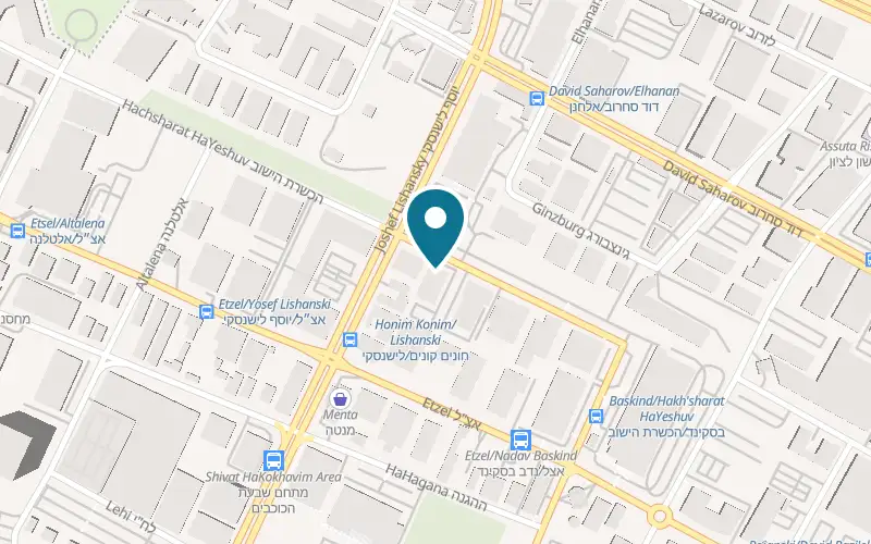 Map showing Grand Advance Computers at 9 HaKsharat HaYishuv Street, Rishon LeZion