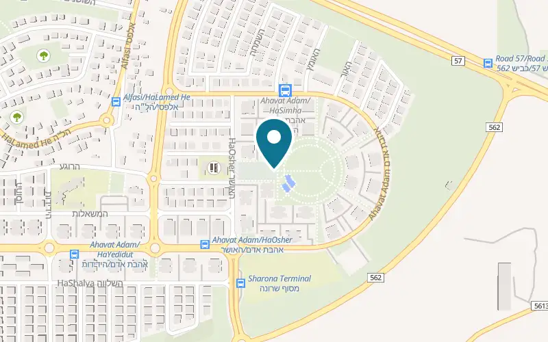 Map showing Granita at Sharona Park, 5 HaOsher Street, Kfar Yona