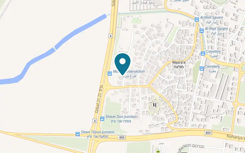 Map showing Grillman at 1 Al-Zaitun Street, Mazra'a