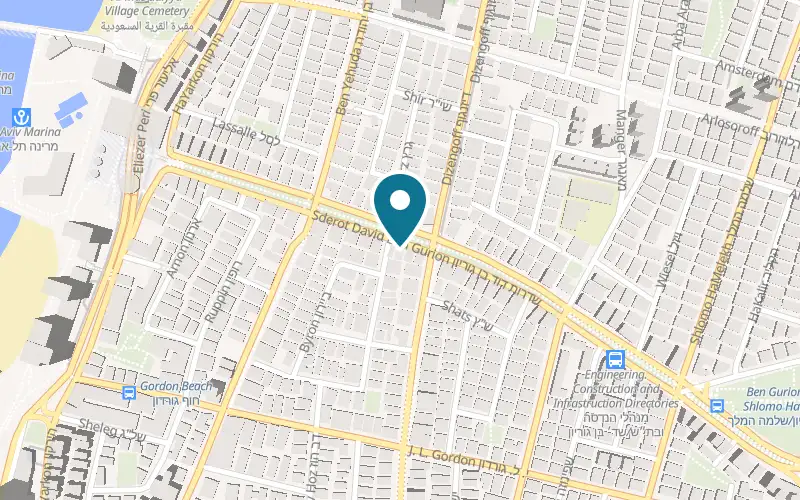 Map showing Guido at 34 Ben Gurion Boulevard, Tel Aviv-Yafo