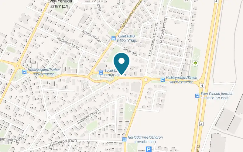 Map showing Gutale at 54 HaMeyasdim Street, Even Yehuda