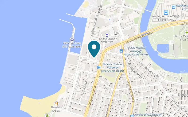 Map showing HaAvazim at the Port at 3 Yordei HaSira Street, Tel Aviv Port, Tel Aviv-Yafo