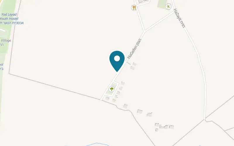 Map showing HaBayit BeLiman at 51 HaGefen Street, Liman, Liman