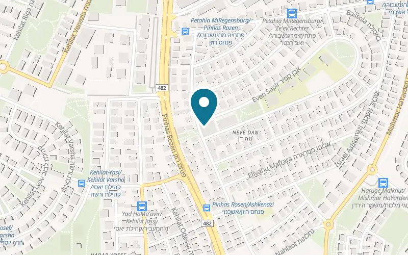 Map showing HaContainer at 30 Binyamin MeTudela Street, Tel Aviv-Yafo