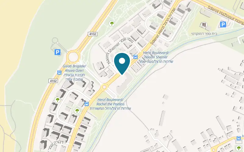 Map showing HaDerech LaLechem Neot Shamir at 19 Herzl Street, Neot Shamir, Yavne