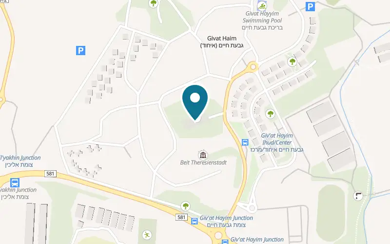 Map showing Hadrochel Givat Haim Ihud at The kibbutz dining hall, Givat Haim Ihud, Givat Haim (Ihud)