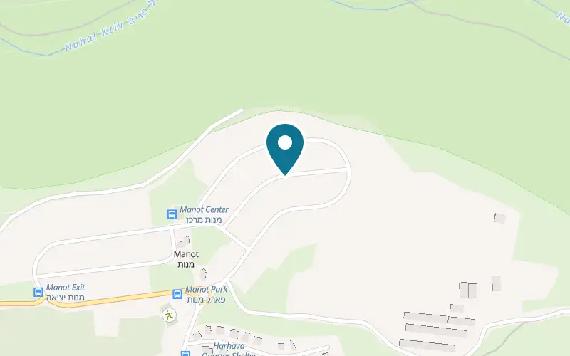 Map showing Hagar's Suite at Moshav Manot, Manot