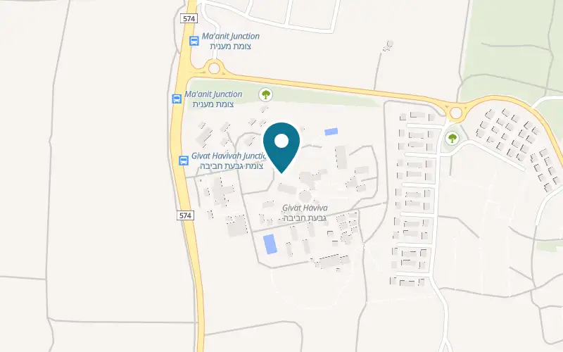 Map showing HaGiva Campus at Givat Haviva campus, Menashe Regional Council, Sha'ar Menashe