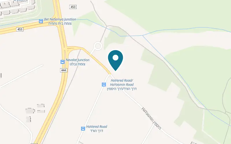 Map showing HaKafriya at 62 Derech HaYasmin, Beit Nehemia