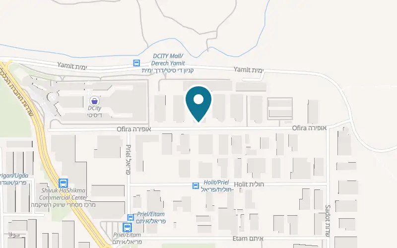 Map showing Halomot at 16 Ofira Street, Ma'ale Adumim