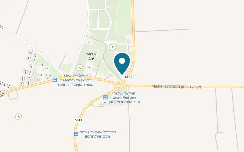 Map showing HaMaashena at 88 Netiv HaZayit, Yanuv