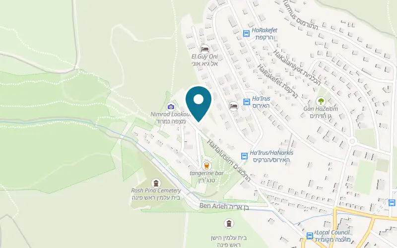 Map showing Hameiri Estate at 1 HaHalutzim Street, Rosh Pinna