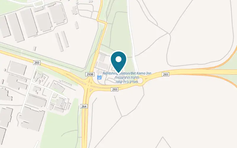 Map showing HaMexicani Beit Kama at Beit Kama junction, Beit Kama