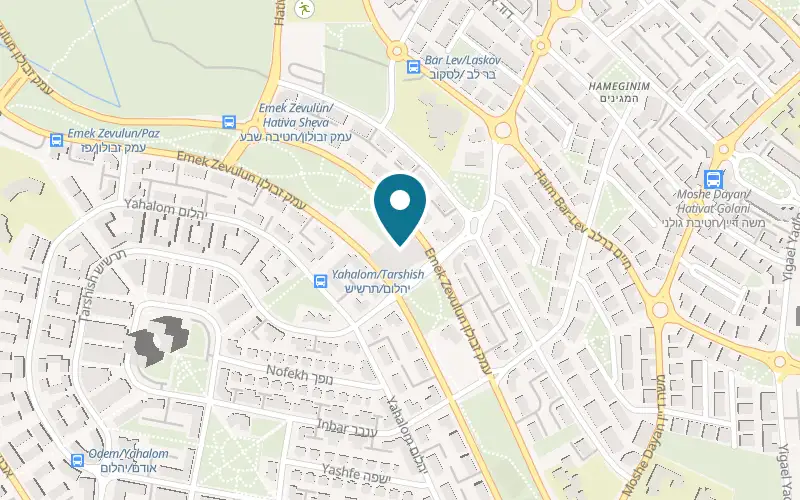 Map showing HaMitbachon shel Sima at 24 Emek Zevulun Street, Kaiser Center, ground floor, Modi'in-Maccabim-Re'ut